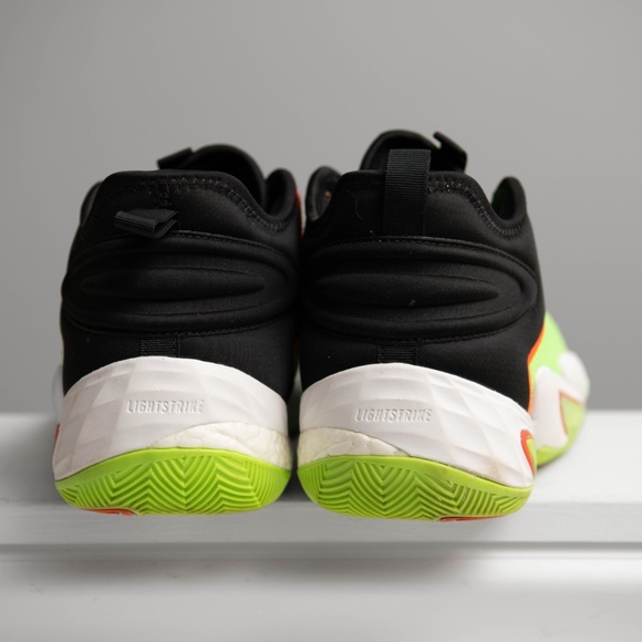 Adidas Basketball Shoes BYW Select Solar Green Impact Orange Boost Men Sz‎ 13 - Picture 4 of 7